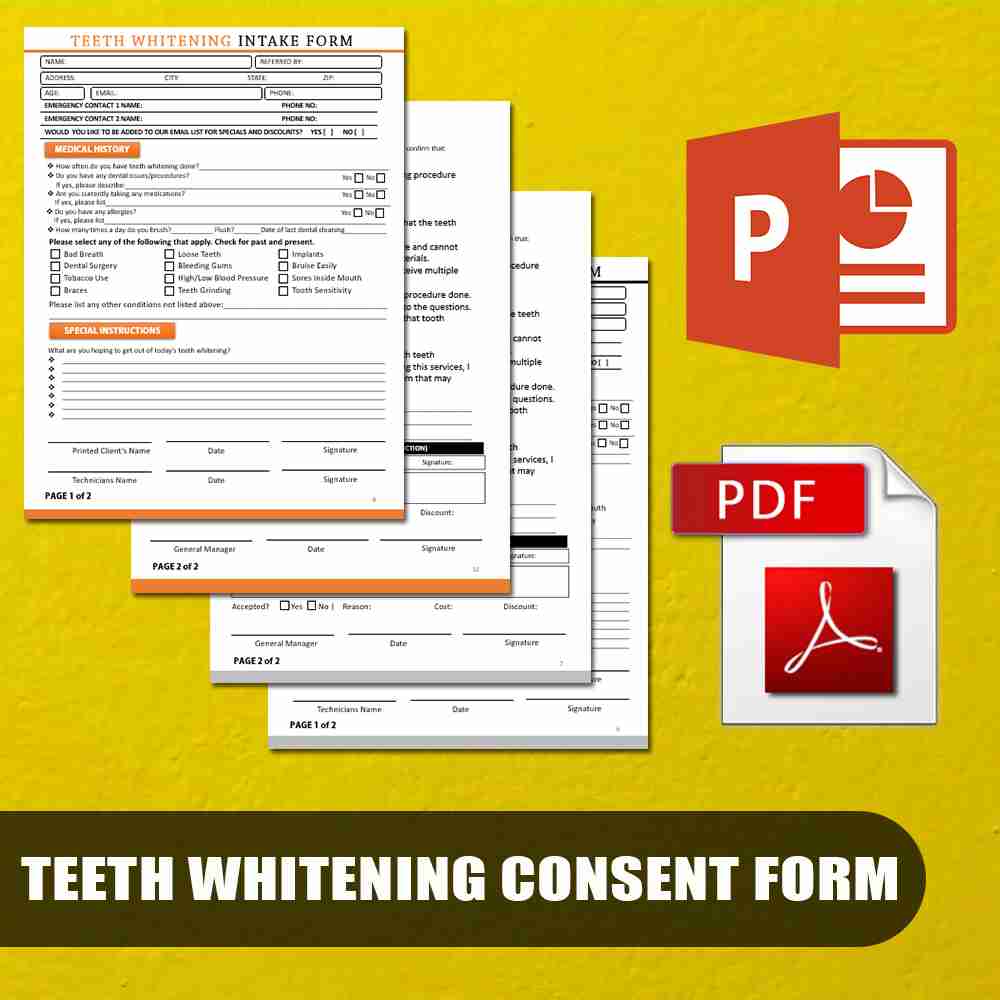 Teeth Whitening Consent Form Template
